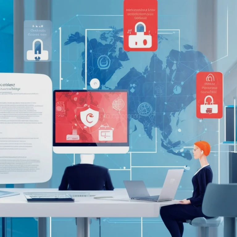 Sicherheitskonzept mit digitalem Schutzschild