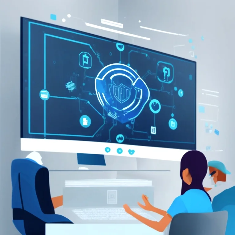 Symbol eines geschützten Computers